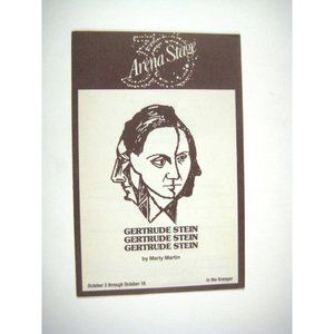 Gertrude Stein Program 1980 Arena Stage 30th Mary Martin Pat Carroll Milton Moss